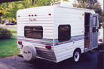 The PlayMor camper we rented in the Fall of 1999.