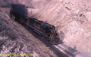 The railroad tunnel at the summit of Tennessee Pass.