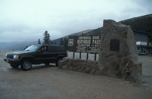 The view of Berthoud Pass in 2002.